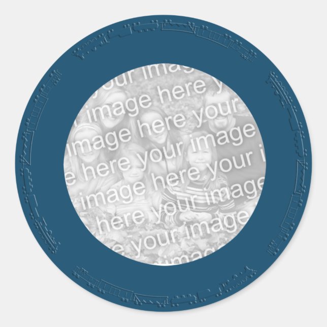 train circle sticker (Front)