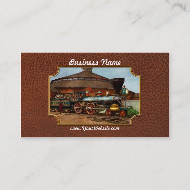 Train - Civil War - General Haupt 1863 Business Card (Front)