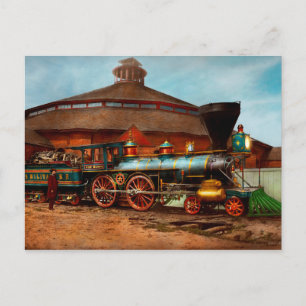 Train - Civil War - General Haupt 1863 Postcard