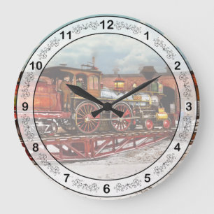 Train - Civil War - Love me tender 1869 Large Clock
