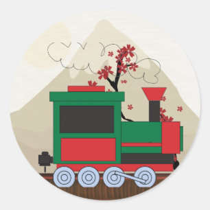 Train Classic Round Sticker