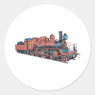 Train Classic Round Sticker