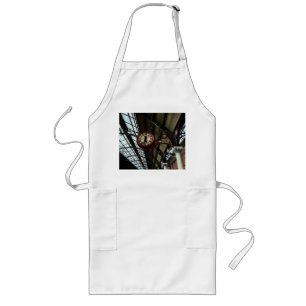 Train clock long apron