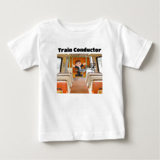 Train Conductor Locomotive Melody by Funnycomb Baby T-Shirt