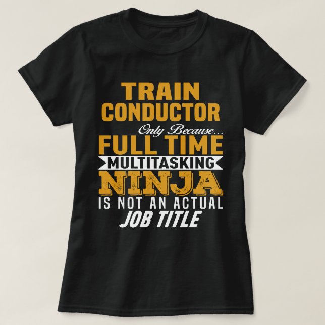 Train Conductor T-Shirt (Design Front)