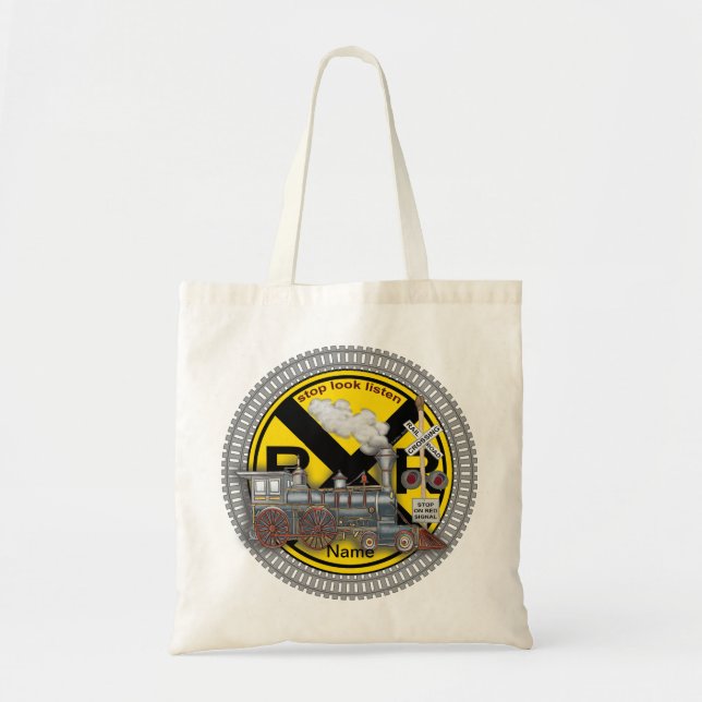 Train Crossing   Tote Bag (Front)