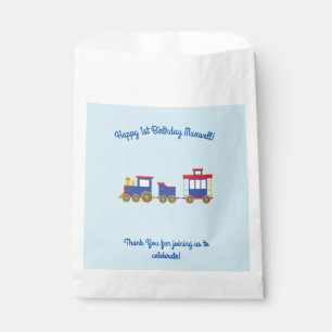 Train Cute Choo-Choo 1st Birthday Party Theme Favour Bags