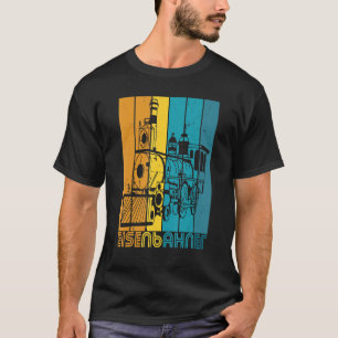 Train Driver Steam Locomotive Conductor on Rails T-Shirt