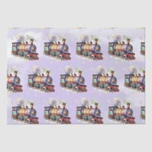 Train Engine Boy Birthday  Tissue Paper