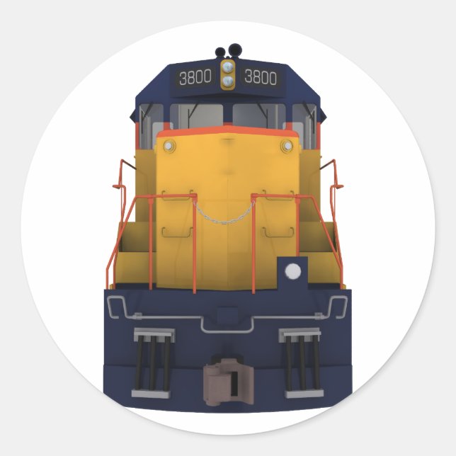 Train Engine: Chesapeake Colour Scheme: Classic Round Sticker (Front)