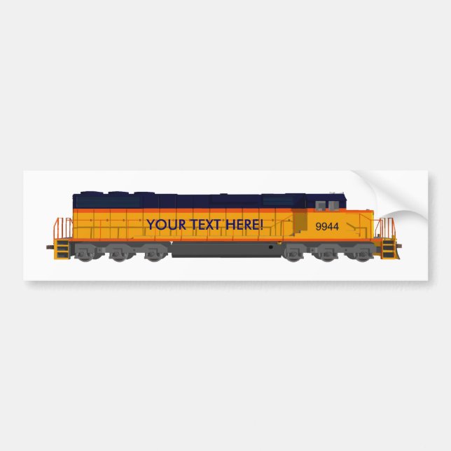 Train Engine: Classic Colour Scheme: Bumper Sticker (Front)