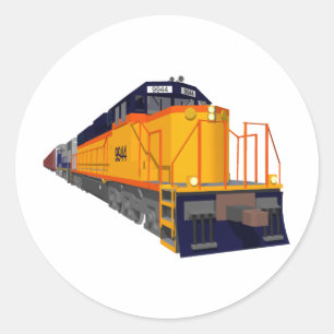 Train Engine: Classic Colour Scheme: Round Sticker