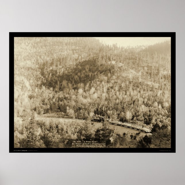 Train Engine near Black Hills SD WY 1890 Poster (Front)