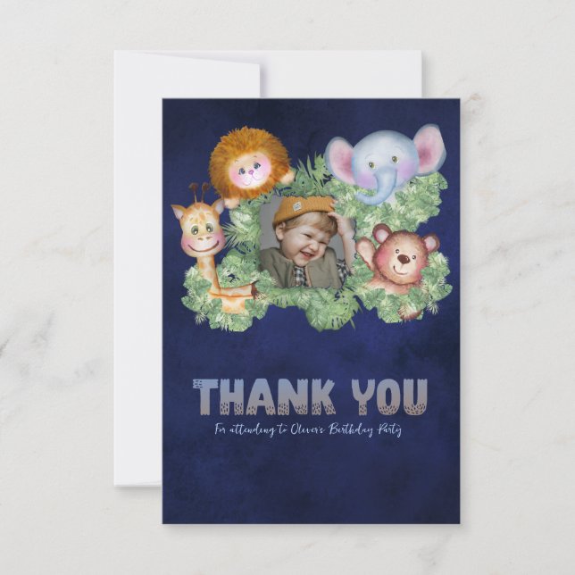 Train engine thank you card (Front)