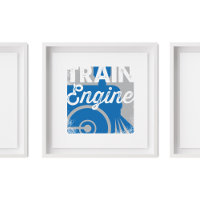 Train Engine | Vehicle Children's Nursery Art
