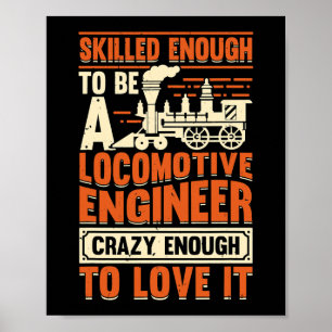 Train Engineering Design for a Locomotive Engineer Poster