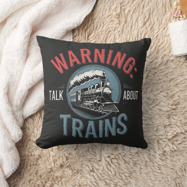 Train Enthusiast Alert Cushion (Blanket)