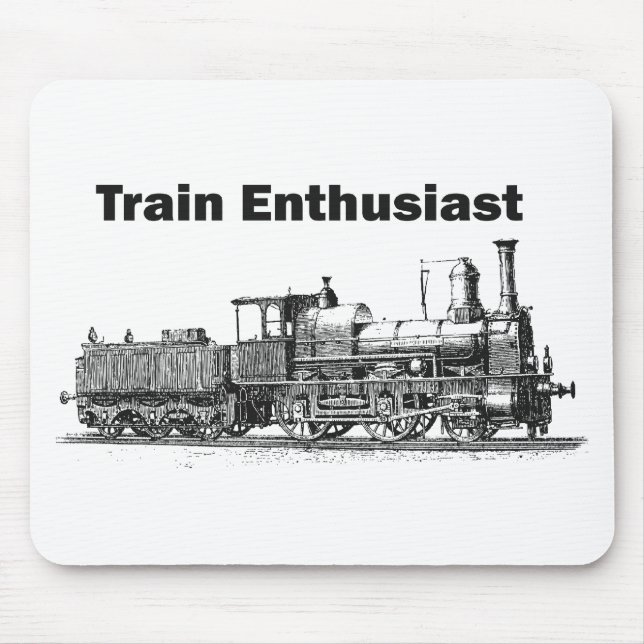 Train Enthusiast Mouse Mat (Front)