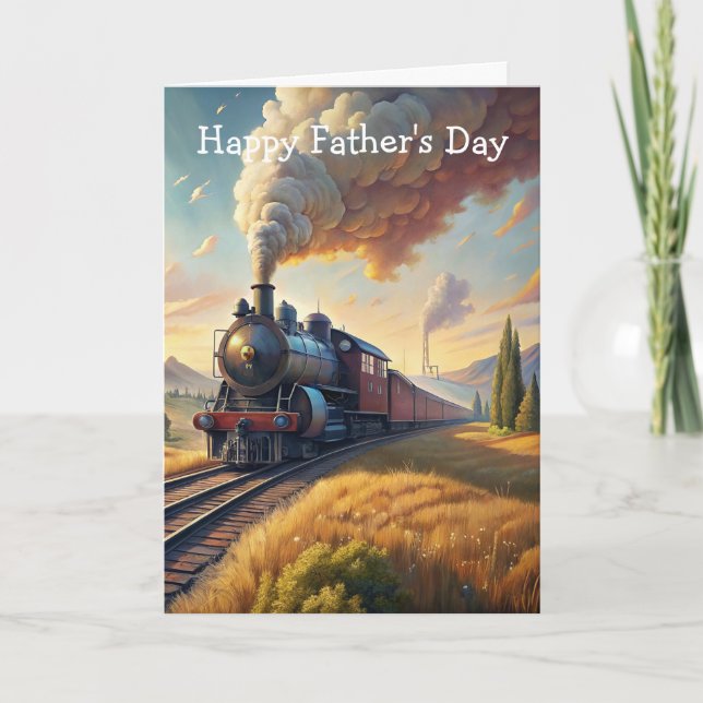 Train Father's Day Card (Front)