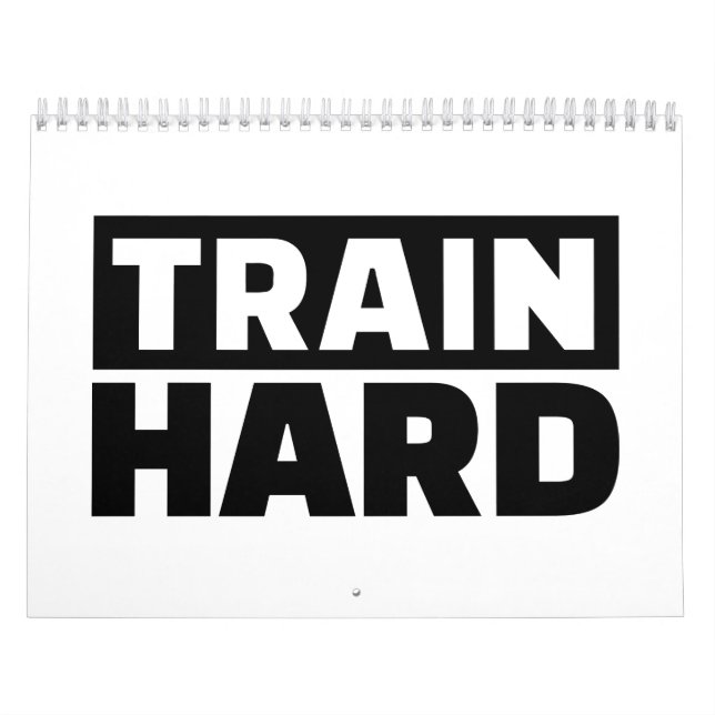 Train hard calendar (Cover)