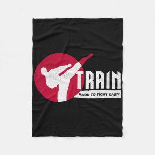 Train Hard Fleece Blanket