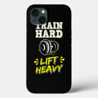 Train Hard Lift Heavy Weight Training Fitness Gym 