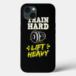 Train Hard Lift Heavy Weight Training Fitness Gym  iPhone 13 Case