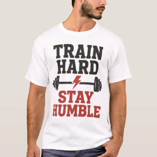 Train Hard Stay Humble – Vintage Gym Motivation De T-Shirt