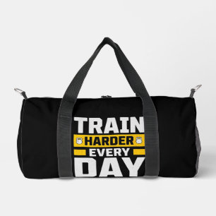 Train Harder Every Day – Gym Motivation Duffle Bag