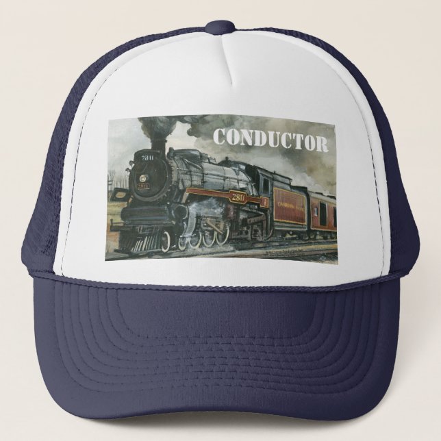 Train Hat, personalised for any train enthusiast! Trucker Hat (Front)