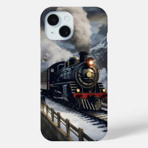 Train in Mountains iPhone 15 Case