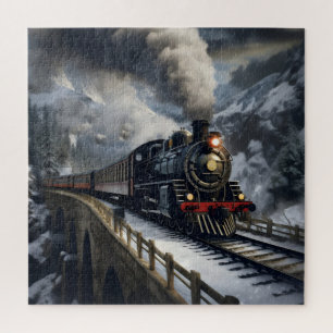 Train in Mountains Jigsaw Puzzle