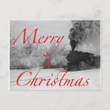Train In Snow Merry Christmas