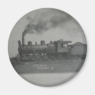 Train in Talala,Ok in 1908 Magnet