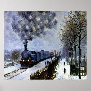 Train in the Snow Poster