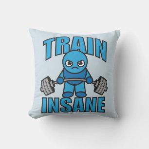 TRAIN INSANE Kawaii Weightlifter Deadlift Workout Cushion