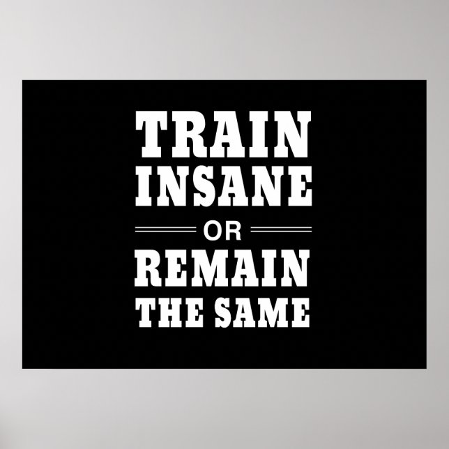 Train Insane or Remain the Same Poster (Front)
