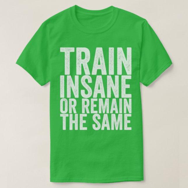 Train Insane Or Remain The Same T-Shirt (Design Front)