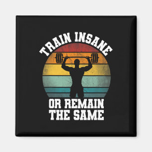 Train Insane Or Remain The Same - Weightlifting Wo Magnet