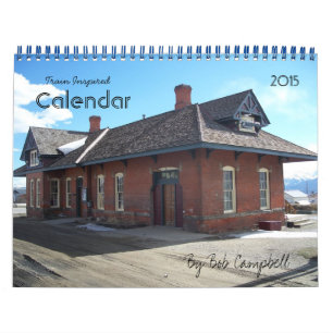 Train Inspired 2015 Calendar