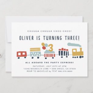 Train Invite • Chugga Chugga Choo Choo • 3 Years