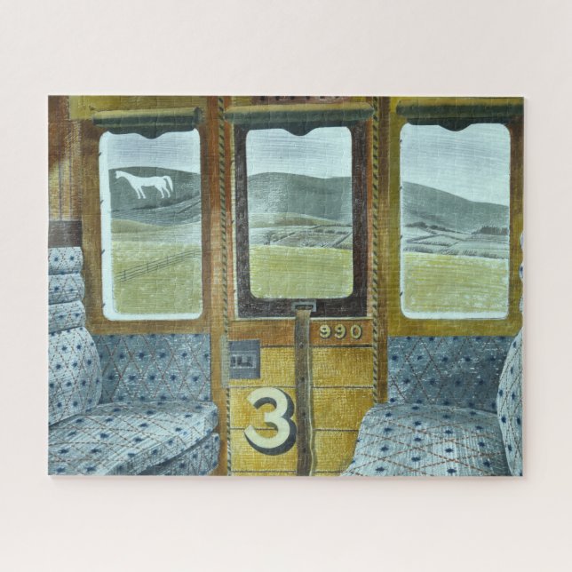 Train Landscape (by Eric Ravilious) Jigsaw Puzzle (Horizontal)