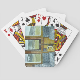 Train Landscape (by Eric Ravilious) Playing Cards