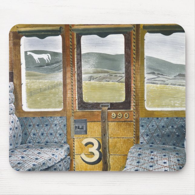 Train Landscape Landscape By Eric Ravilious Mouse Mat (Front)