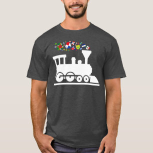 Train Latin Countries Flag Hispanic Heritage Month T-Shirt