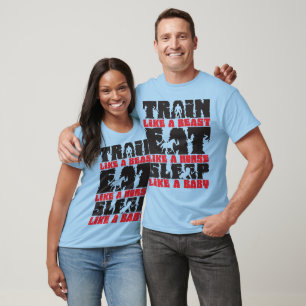 Train Like A Beast - Gym and Fitness Motivation T-Shirt