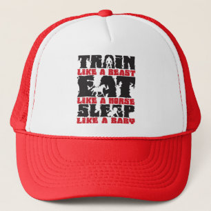 Train Like A Beast - Gym and Fitness Motivation Trucker Hat