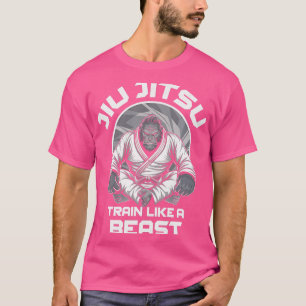 Train Like A Beast Jiu Jitsu Mma Grappling Gorilla T-Shirt