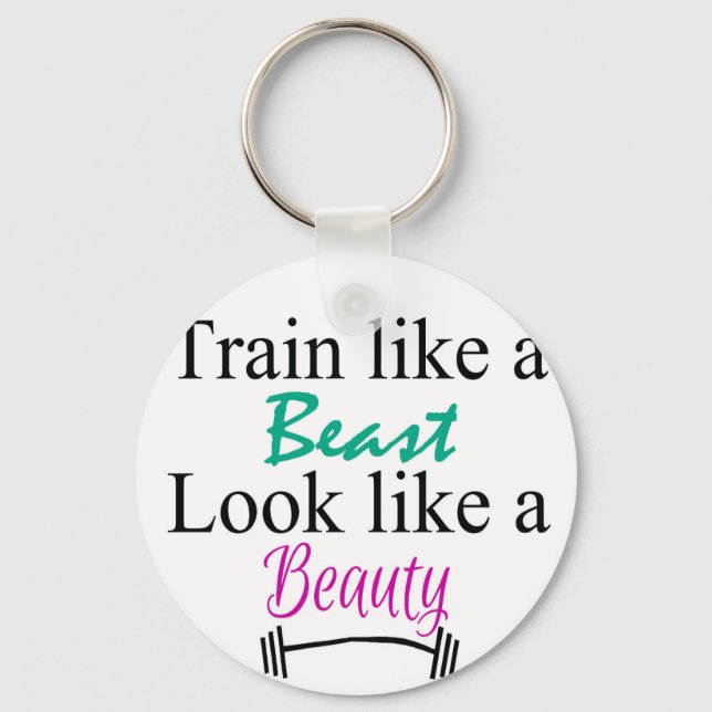 Train like a beast key ring (Front)