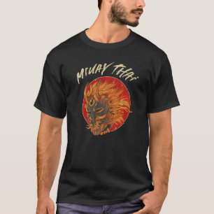 Train Like A Beast Muay Thai Thai Boxing Oni Mask  T-Shirt